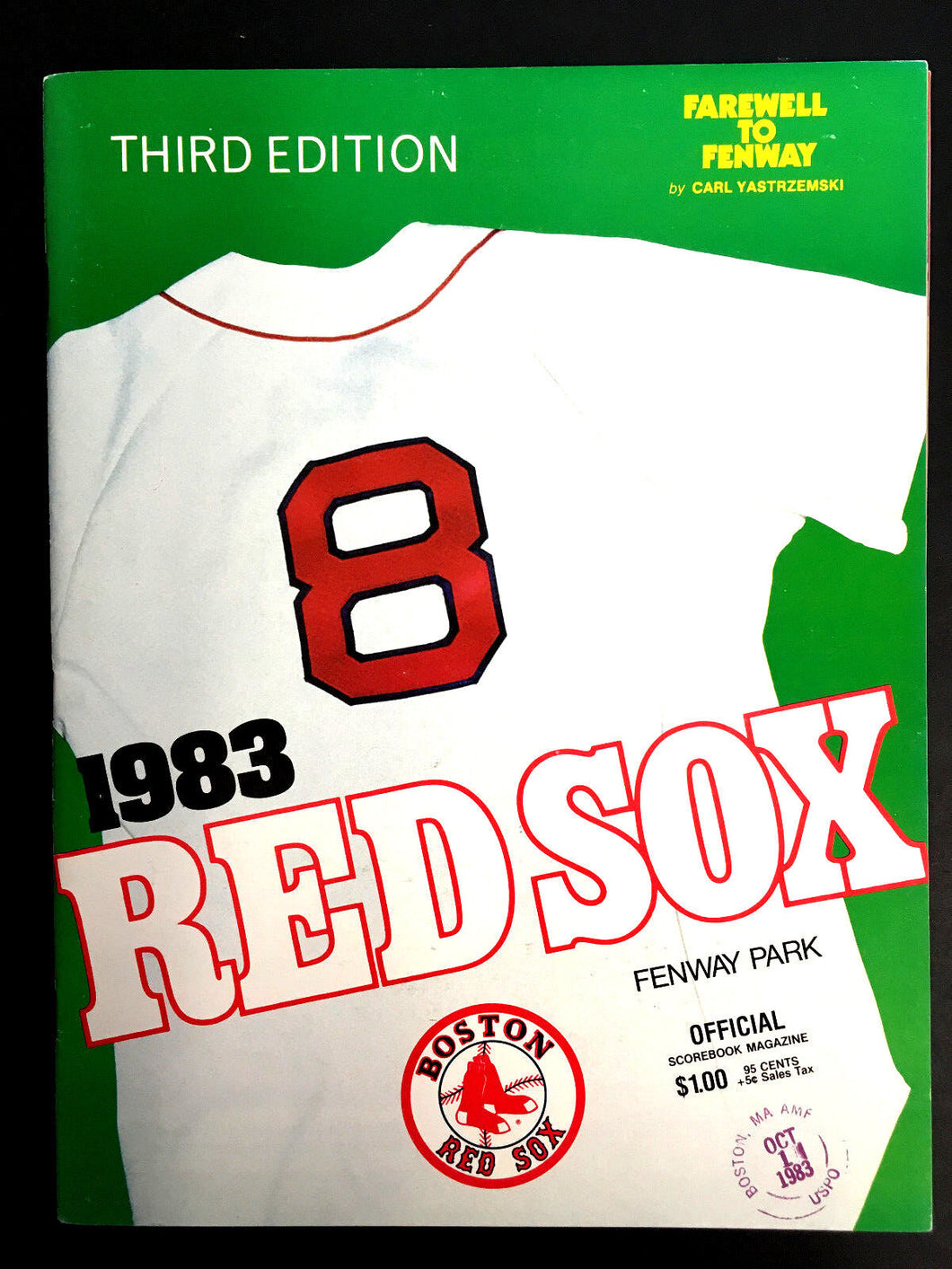 1983 Fenway Park Boston Red Sox Carl Yastrzemski Vintage MLB Program