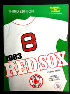 1983 Fenway Park Boston Red Sox Carl Yastrzemski Vintage MLB Program