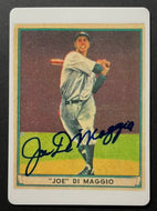 Joe DiMaggio Porcelain Card Set x4 + 1 Signed  #333/500 Baseball Authentic COA