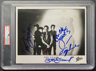 All Members Autographed The Clash Photo PSA Mint 9 Signed Slabbed Punk Rock LOA