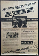 1938 Des Moines Newspaper Page Promoting Upcoming Max Schmeling Joe Louis Fight