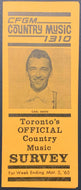 1965 CFGM Country Music 1310 Radio Survey Chart Toronto Johnny Cash Buck Owens