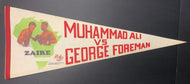 1974 Muhammad Ali vs George Foreman Zaire Official Full Size Boxing Pennant