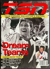 Load image into Gallery viewer, 2002 TSN Team Canada Dream Teams Magazine Signed Autographed Cover x3 Clarke +
