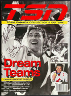 2002 TSN Team Canada Dream Teams Magazine Signed Autographed Cover x3 Clarke +
