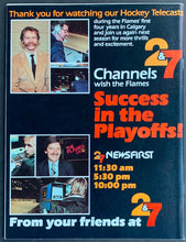 Load image into Gallery viewer, 1984 Olympic Saddledome Division Finals NHL Program Flames Oilers Wayne Gretzky
