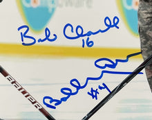 Load image into Gallery viewer, Bobby Orr + Bobby Clarke Autographed NHL Hockey Photo Bruins Flyers Authentic
