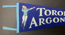 Load image into Gallery viewer, 1950's Toronto Argonauts CFL Football Felt Pennant Vintage Argos
