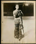 1927 NHL Hockey Photo New York Rangers Legendary Goalie Lorne Chabot
