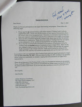 Load image into Gallery viewer, 2007 Bernie Parent Signed Upper Deck Contract For Autographed Cards LOA-Beckett
