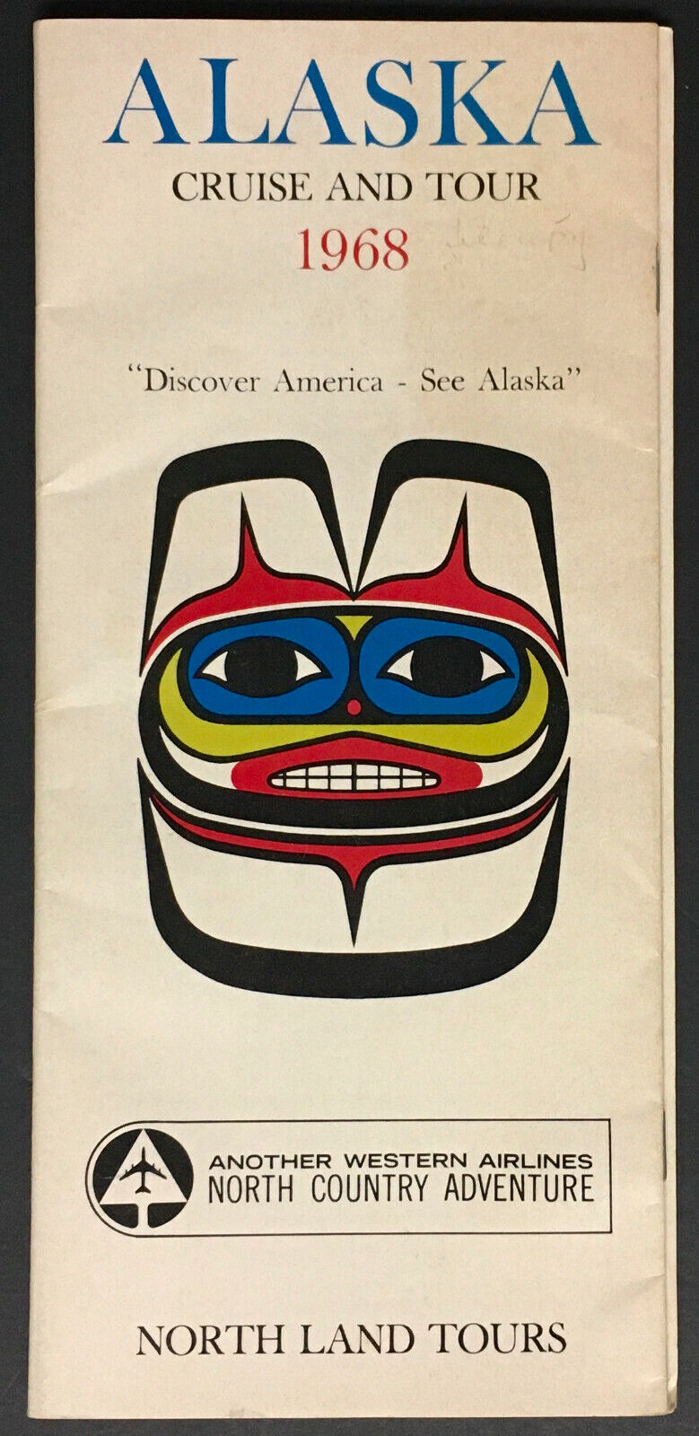 1968 Alaska Cruise & Tour Guide Advertisement Brochure Discover America VTG