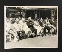 Load image into Gallery viewer, 1950&#39;s Studio Hockey Photo Maurice Richard Elmer Lach Leo Dandurand Montreal
