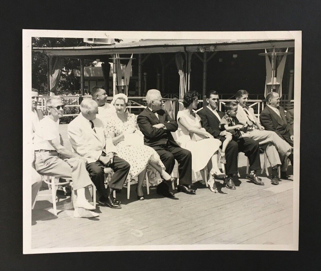 1950's Studio Hockey Photo Maurice Richard Elmer Lach Leo Dandurand Montreal