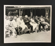 1950's Studio Hockey Photo Maurice Richard Elmer Lach Leo Dandurand Montreal