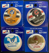 Load image into Gallery viewer, 19 Different United States Football League 1.25" Pinbacks USFL Vintage Buttons

