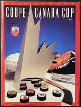 Load image into Gallery viewer, 1991 Vintage Canada Cup Tournament Program NHL Hockey Vtg Wayne Gretzky Ranford
