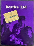 1964 The Beatles Rare Concert Tour Program + Ticket Atlantic City Vintage