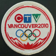 2010 Olympic Games Vancouver Broadcaster Patch CTV Vintage Crest