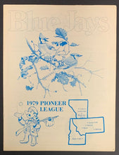 Load image into Gallery viewer, 1979 Medicine Hat Blue Jays Baseball Program vs Calgary Lethbridge Vintage
