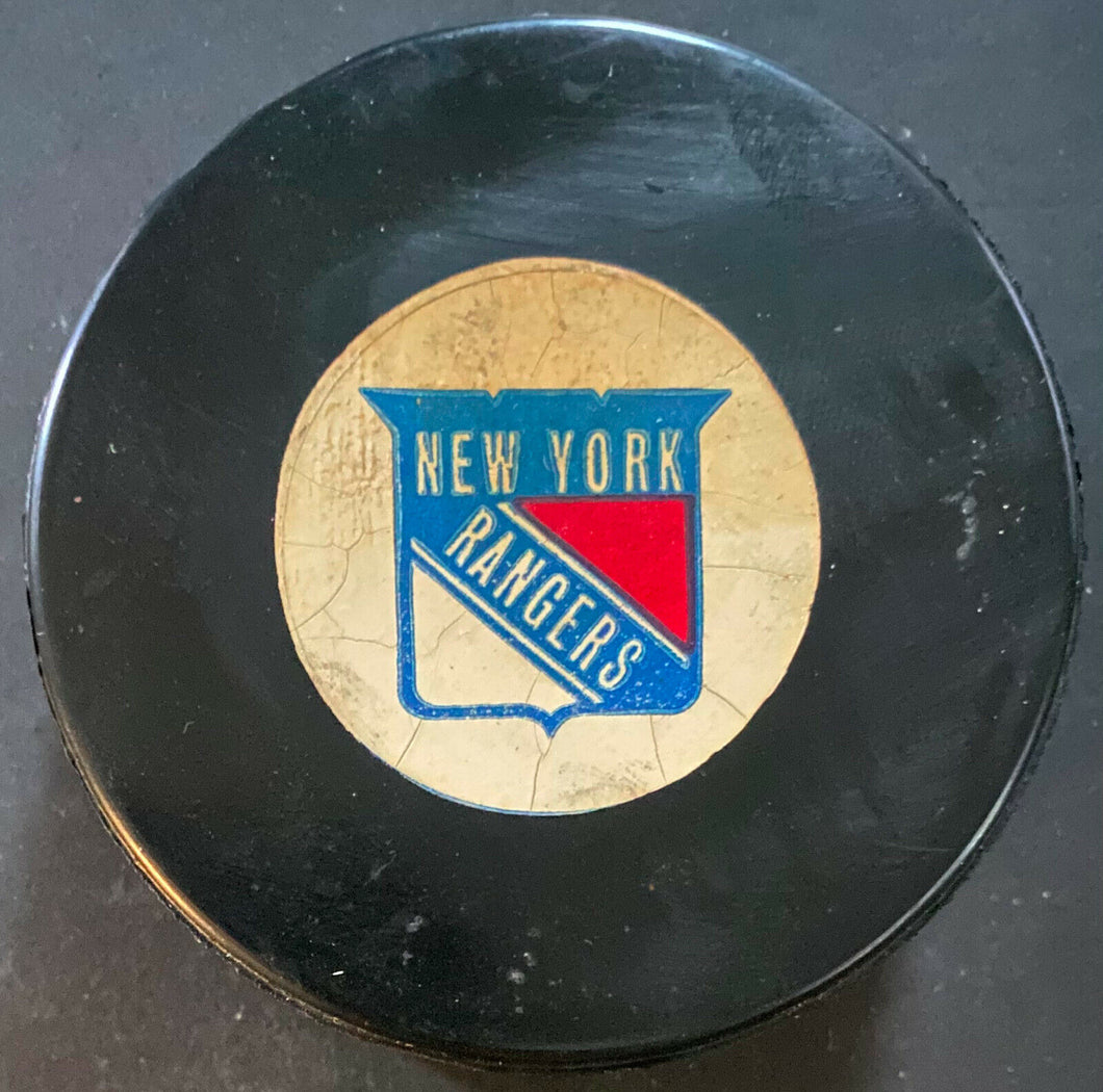 New York Rangers Viceroy NHL Hockey Official Game Puck