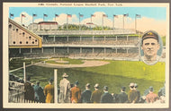 Vintage 1920's Polo Grounds MLB Baseball Stadium Postcard John McGraw Unposted