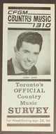 1964 CFGM 1310 Toronto Official Country Music Chart Radio Survey George Jones