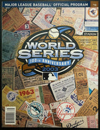 2003 MLB World Series 100th Anniversary New York Yankees Florida Marlins Program