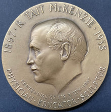 Load image into Gallery viewer, 1968 Bronze Olympic Shield Medal Robert Tait McKenzie Likeness Medallic Art Co

