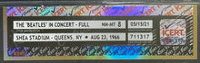 Load image into Gallery viewer, 1966 Vintage Beatles Concert Ticket Stub Shea Stadium New York Authenticated
