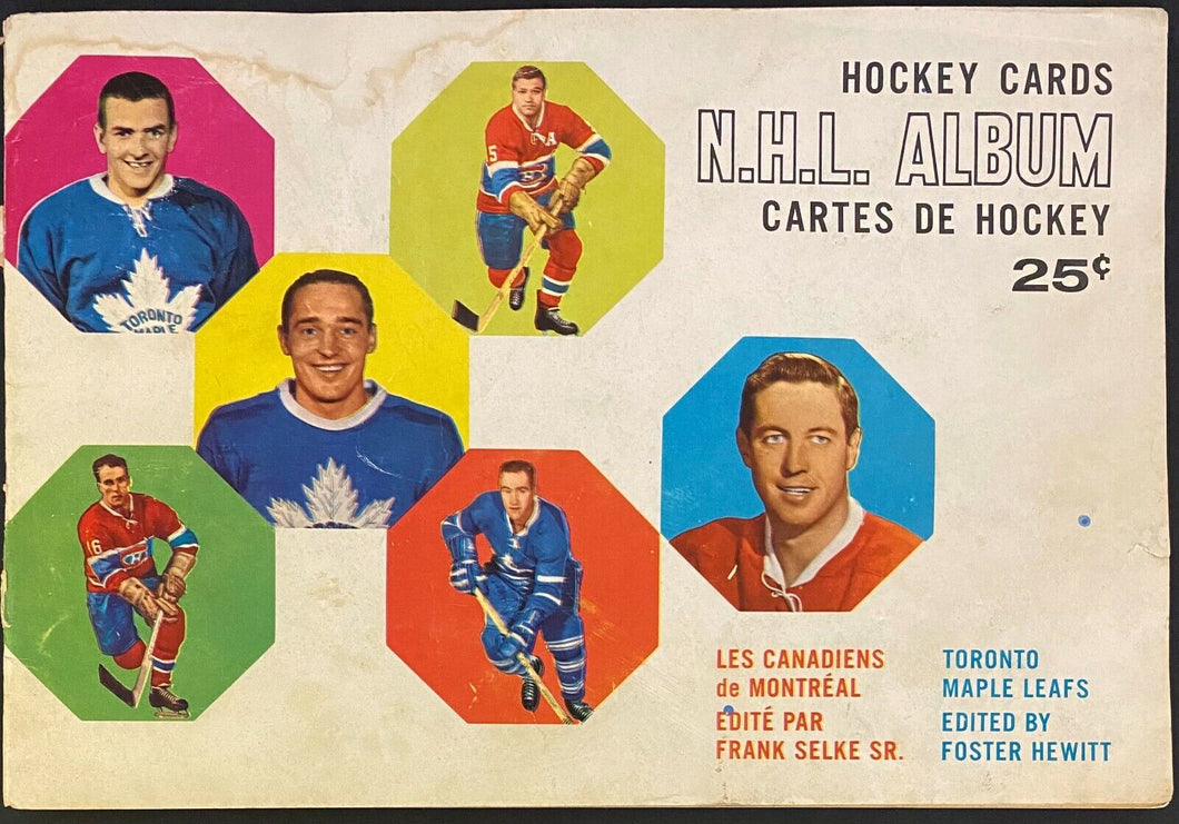 1961-62 NHL Hockey Card Album York Peanut Butter Promotional Album