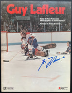 1976 Guy Lafleur Autographed Paperback Book Signed Montreal Canadiens NHL HOF