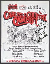 Load image into Gallery viewer, 1989 Autographed Signed Tammy Wynette Carlisle Country Campout Concert Program
