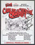 1989 Autographed Signed Tammy Wynette Carlisle Country Campout Concert Program
