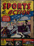 1951 Sports Action Comic Book #8 W/ Baseball Legends DiMaggio Spahn Kiner