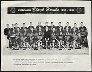 1955-56 Chicago Blackhawks Team Issued Nestor Johnson Promo Photo