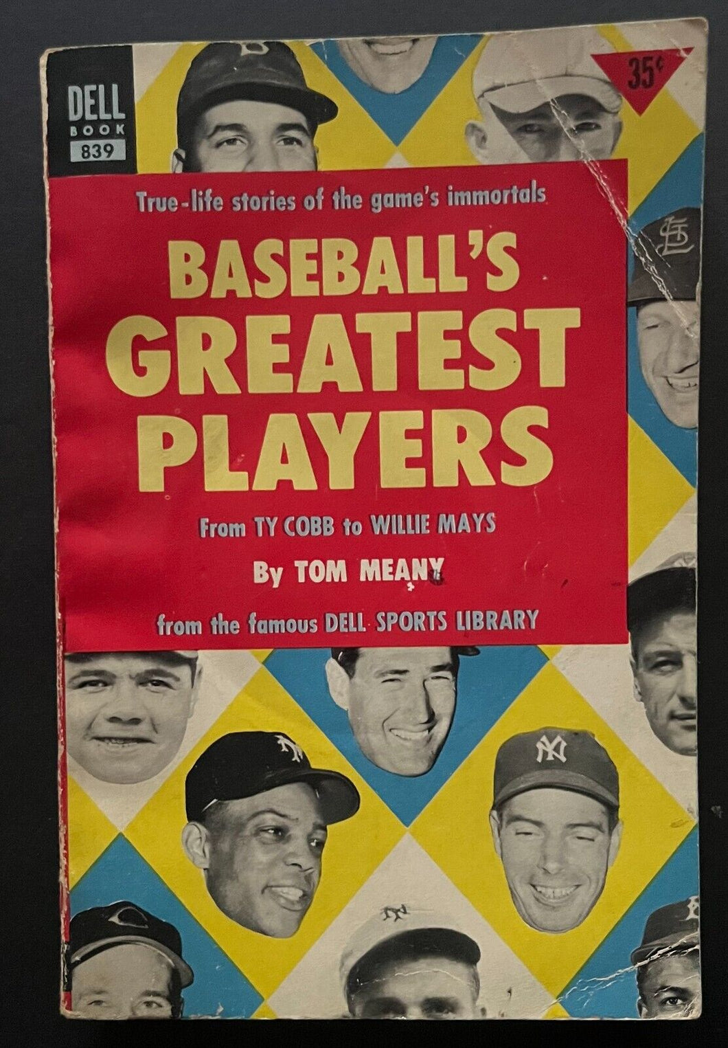 Circa 1950s Baseball Greatest Players Book MLB Vintage Ty Cobb Joe DiMaggio