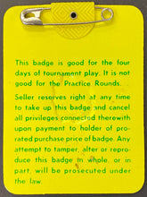 Load image into Gallery viewer, 1980 Masters Golf Tournament Celluloid Badge PGA Tour Seve Ballesteros Wins
