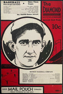 1934 program Briggs Stadium Philadelphia Athletics v Detroit Tigers MLB Baseball