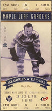 Load image into Gallery viewer, 1998 Toronto Maple Leafs Vtg Hockey Ticket Memories &amp; Dreams Hap Day NHL PSA 4
