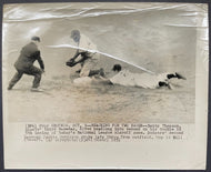 1951 Original Jackie Robinson Wire Photo MLB Baseball Los Angeles Dodgers VTG
