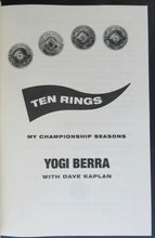 Load image into Gallery viewer, Ten Rings Book by Yankees MLB HOF Yogi Berra + Dave Kaplan Large Print Baseball
