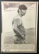 1969 NFL Football Wire Photo Joe Namath New York Jets Quarterback Super Star Vtg