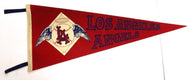 1960's Los Angeles Angels Baseball Felt Pennant Vintage MLB Full Size 30