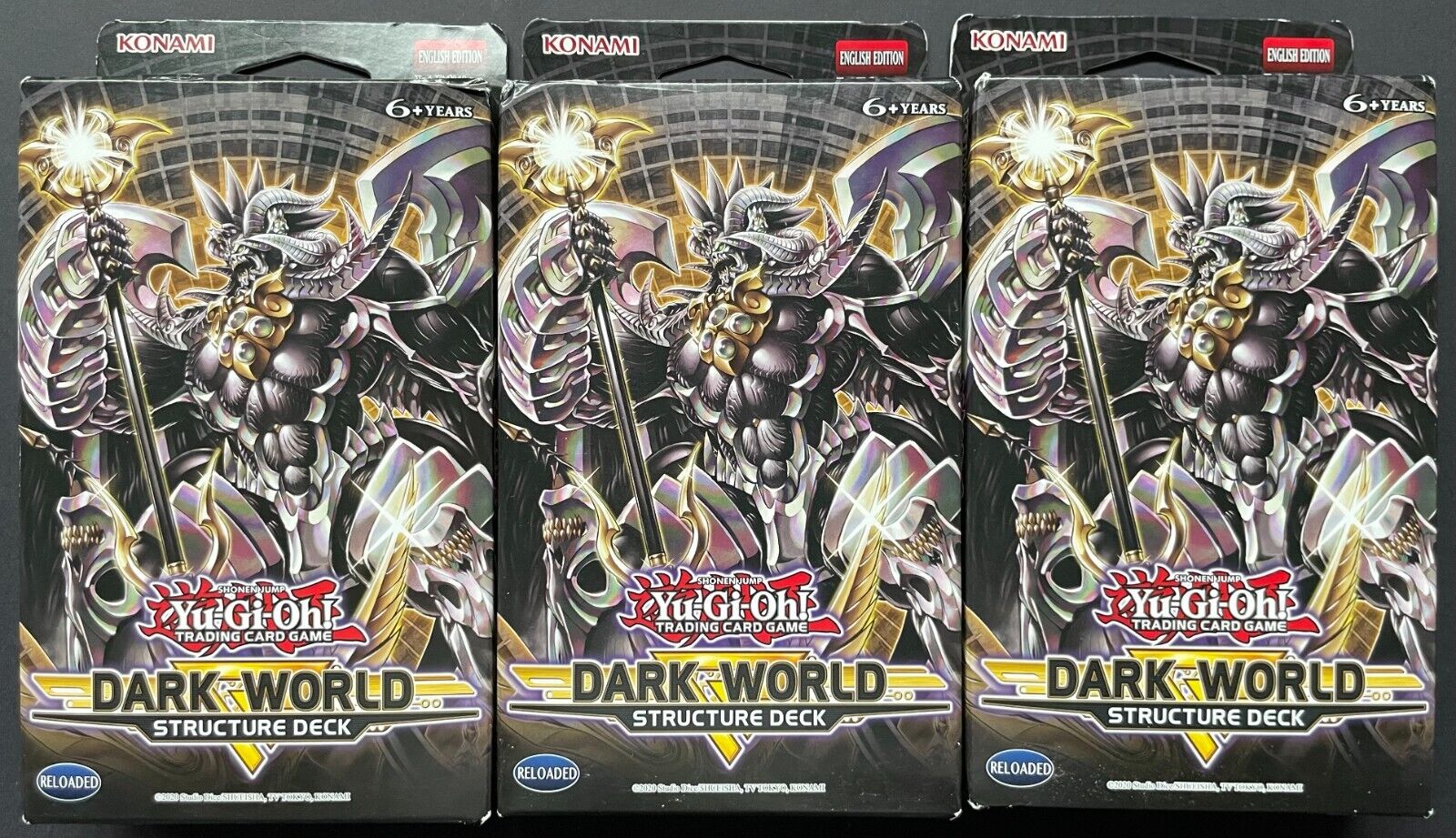 2020 Yu-Gi-Oh CCG Dark World Structure Deck 3 Boxes x45 Cards Shonen J Glory Days Collectibles 2020 Yu-Gi-Oh CCG Dark World Structure Deck 3 Boxes x45 Cards Shonen J Glory Days Collectibles