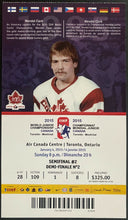 Load image into Gallery viewer, 2015 IIHF World Junior Hockey Championships Ticket Canada Slovakia Toronto ACC
