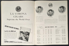 Load image into Gallery viewer, 1952 World Series Baseball Program New York Yankees Stadium LA Dodgers Game 4
