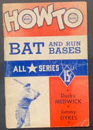 1941 How To Play Baseball Booklet Vol. 4-8 INTL Baseball School All Star Series