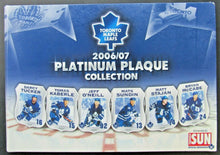 Load image into Gallery viewer, 2006-2007 NHL Toronto Maple Leafs Platinum Plaque Collection (24) - Toronto Sun
