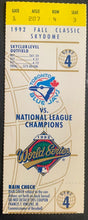 Load image into Gallery viewer, 1992 World Series Game 2+3 Ticket Stubs Toronto Blue Jays MLB Baseball Vintage
