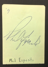 Load image into Gallery viewer, Phil Esposito Autographed Album Page Vintage NHL Hockey Signature JSA Authentic
